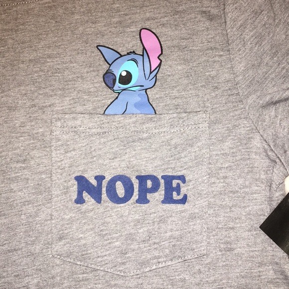Disney | Tops | Stitch Pocket Tee 